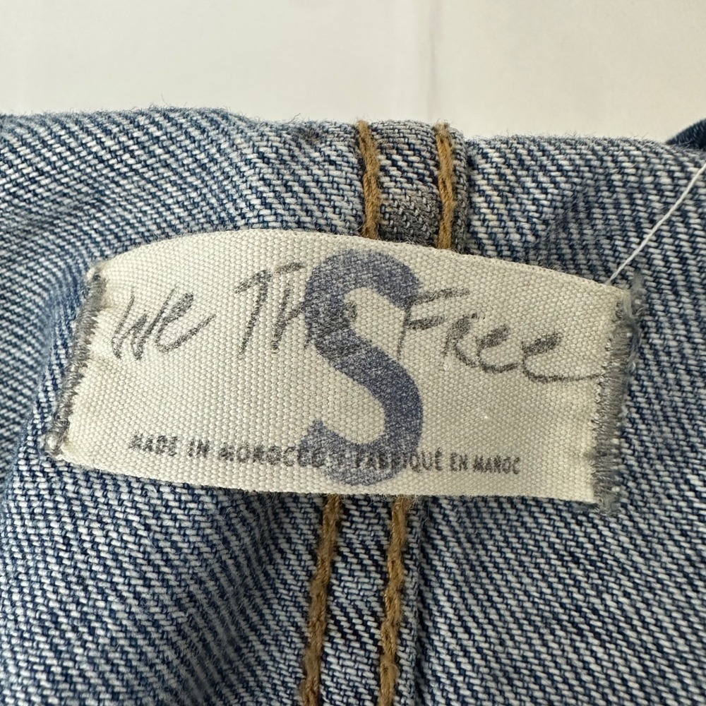 We The Free Sammie Belted Denim Coverall Jumpsuit S - Picture 9 of 11